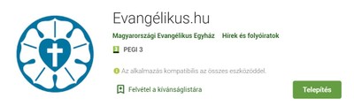 Evangélikus.hu applikáció
